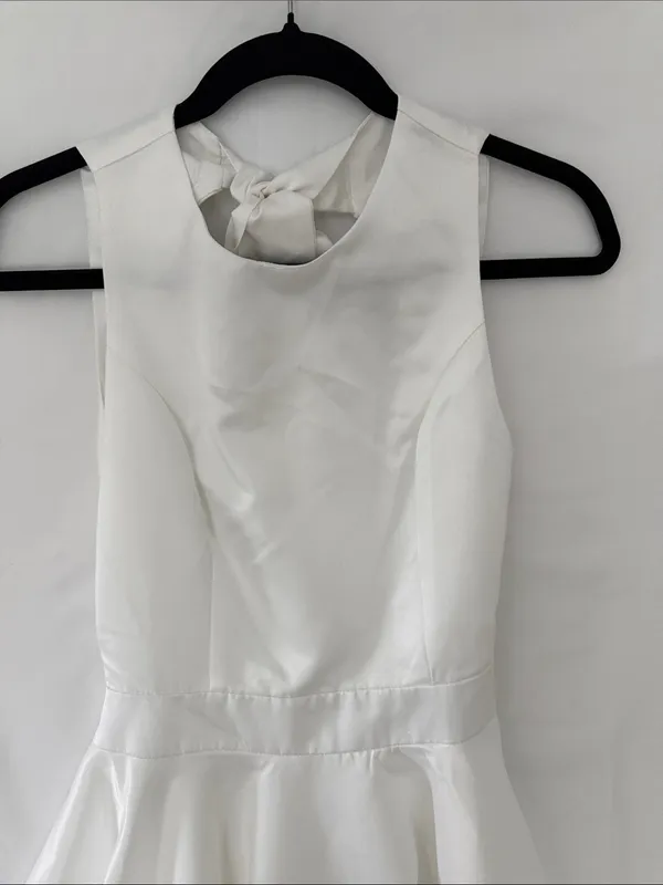 SHEIN White Sleeveless A-Line Party Dress‎ - Image 4