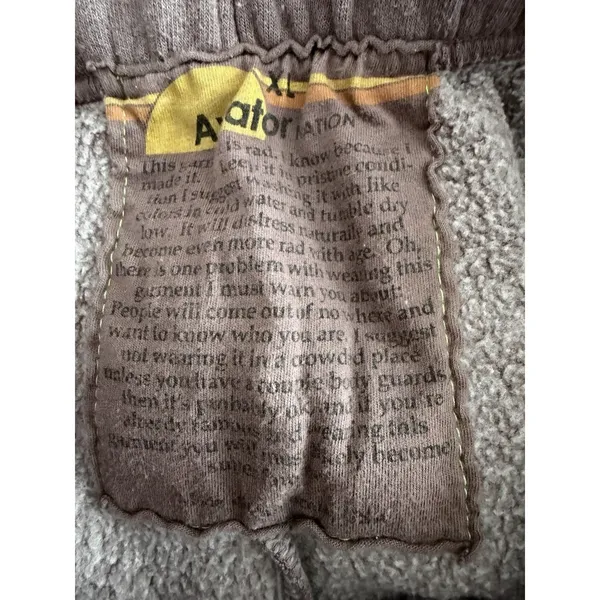 Aviator Nation 5 Stripe Sweatpants Faded Mocha Women's Size X-Large - Image 16