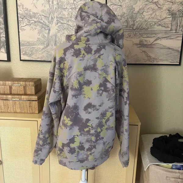 LULULEMON All Yours Hoodie Orbital Tie Dye Mauve Grey Multi‎ Size 12 - Image 6