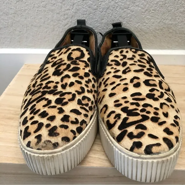 Halogen Baylee Leopard Print Slip On‎ Platform Sneakers 9.5 - Image 5