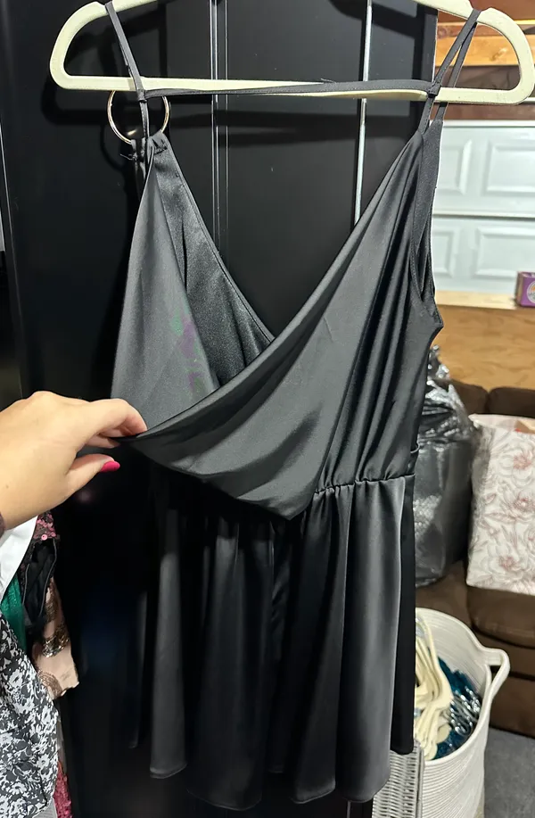 ASOS Satin Black Romper - Image 2