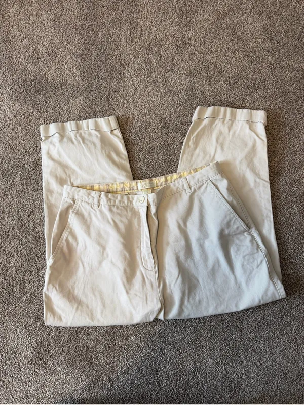 Christopher & Banks Khaki Capri Pants - Image 2