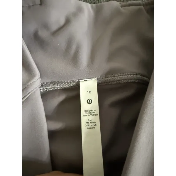 Lululemon Athletica Women's Ankle Yoga Leggings Lavender Solid Stretch Sz 10 - Image 8