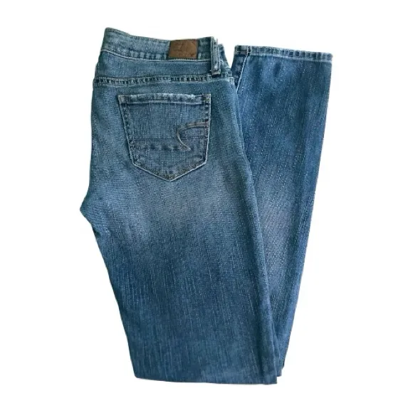 American Eagle Outfitters low rise stretch distressed slim jeans 00 - Image 2