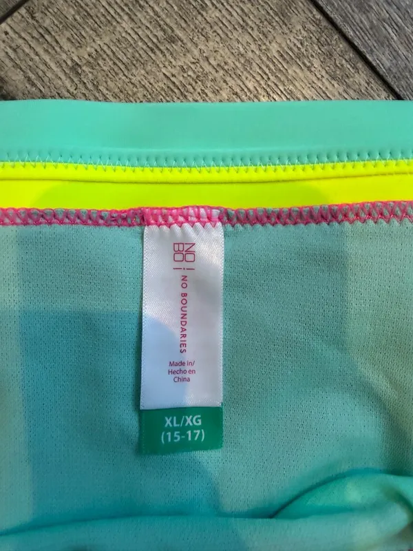 NWT No Boundaries NOBO XL 15-17 Bikini Bottom Neon Pink - Image 2