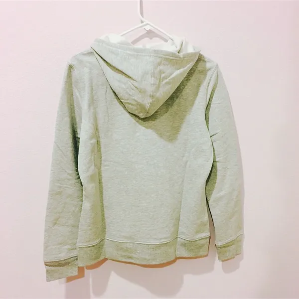 Grey Gap logo embroidered hoodie sweat top - Image 2