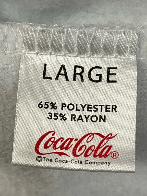 Coca Cola Grey Tie-Dye Sweatshirt with Pastel Rainbow Logo - Image 5