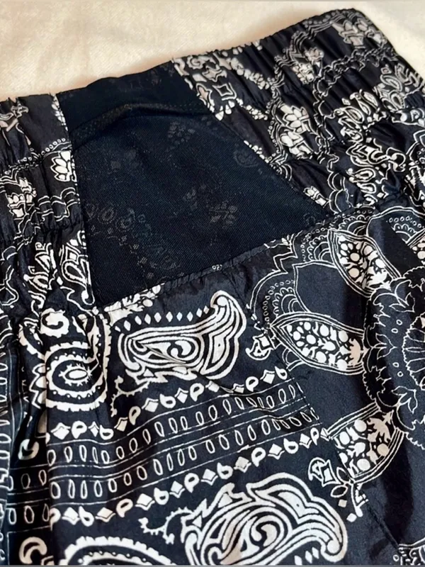 FP Movement Free People Way Home Paisley Printed Shorts Carbon Small NWT - Image 7