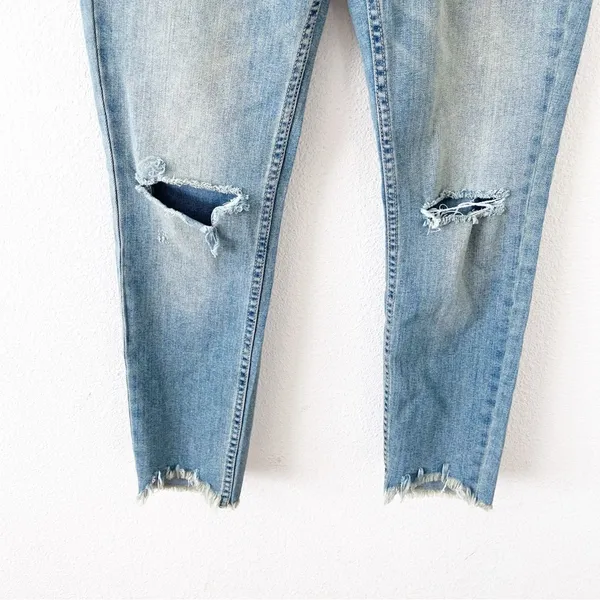 Free People Destroyed Skinny Jean Sitka - Image 4