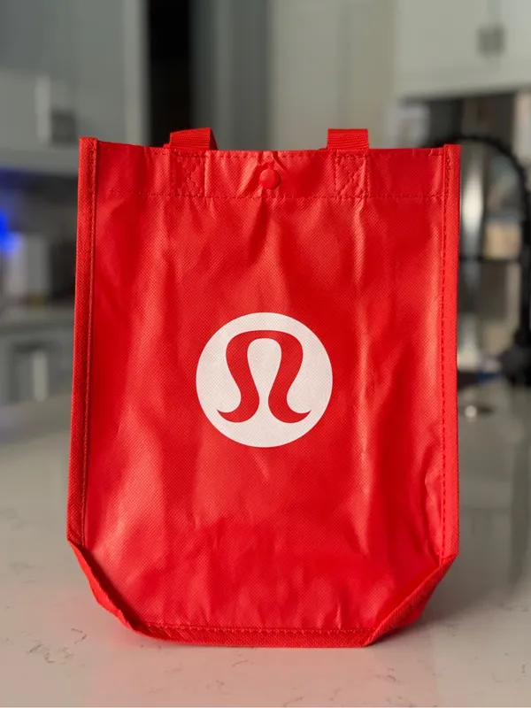 Lululemon Athletica Red Reusable Tote Bag Made to Feel - Image 2