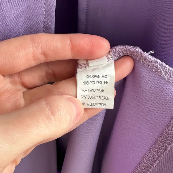 Amazon Lilac Purple Spandex Fitted Sweetheart Neckline Cocktail Dress with Slits, Medium - Image 7