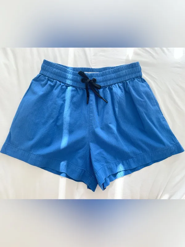 Everlane Seersucker Boxer Short – Royal Blue – S - Image 2