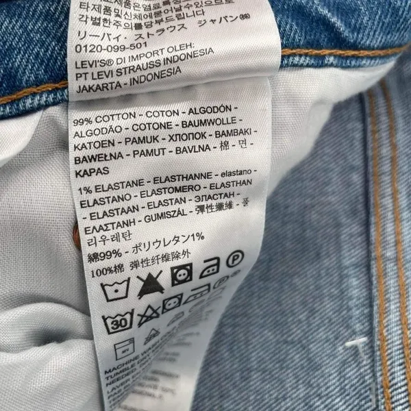 Levi's Women's Ribcage Straight Ankle Jeans Blue Denim Medium Wash‎ Size 18W - Image 7