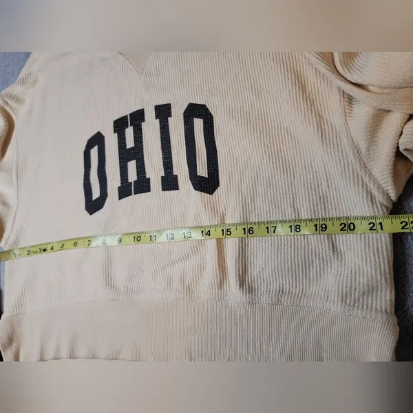 Chicka-D OHIO Corded Boxy Crewneck Sweatshirt - Size M - Gameday Chic - Image 4