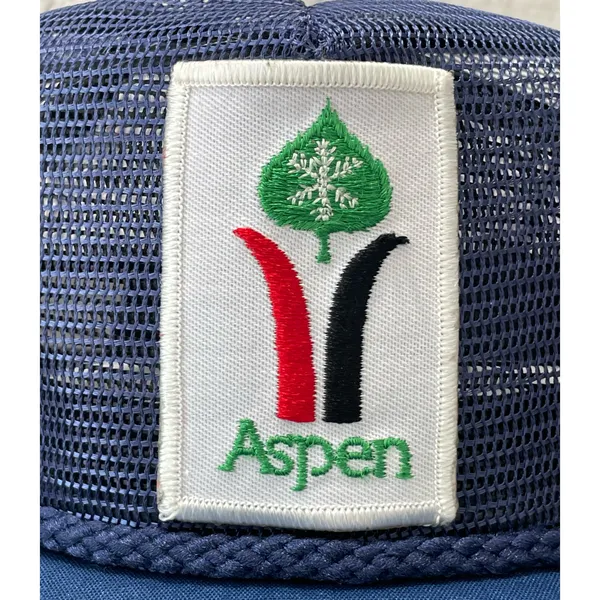 Vintage Ski Aspen Colorado Snapback Trucker Hat - Image 3