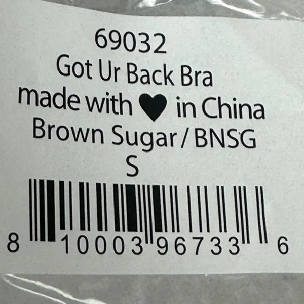 We Are HAH Got Ur Back Bra Brown Sugar Lace Size S - Image 5