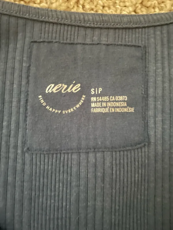Aerie Bodysuit Ribbed Long Sleeve - Image 2