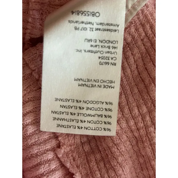 We The Free pink ribbed oversized mock-neck sweater Medium - Image 5