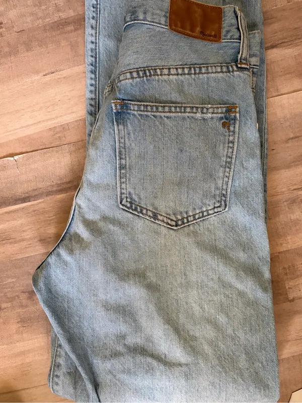 Madewell The Perfect Vintage Jean Size 25 Light Wash High Rise Straight Leg - Image 9