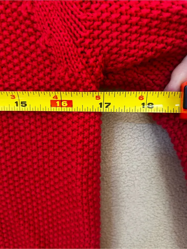 GAP Red Cable-Knit Crew Sweater - Image 5