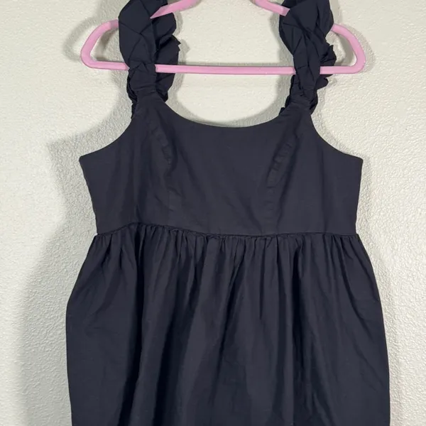 Corey Lynn Calter Black Ruffled Babydoll Blouse Womens XL Whimsigoth Witchy Top - Image 10