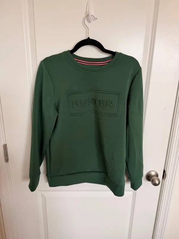 Hunter Embossed Crewneck Sweatshirt Small - Image 2