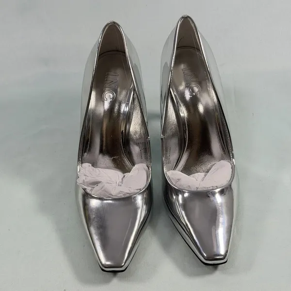 INC‎ International Concepts Size-6.5 M Womens Metallic Silver Heels - Image 7
