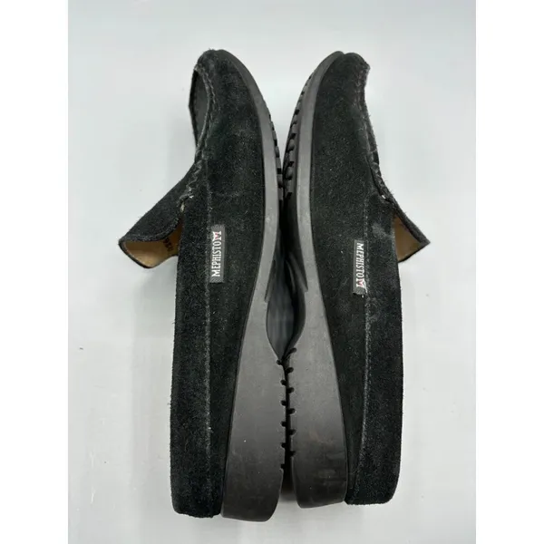 Mephisto Cool Air Black Suede Slip-On Mules‎ Loafers Womens 6.5 - Image 7