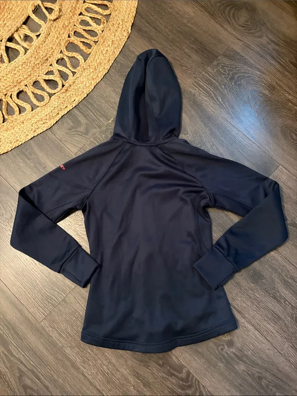 Spyder Black Hooded Zip Jacket with Red Logo Accents - Image 5