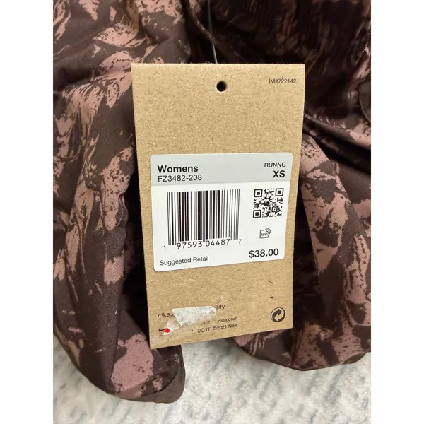 Nike Womens Dri-FIT Running Shorts‎ Brown Mauve Abstract FZ3482-208 XS NWT.. - Image 5