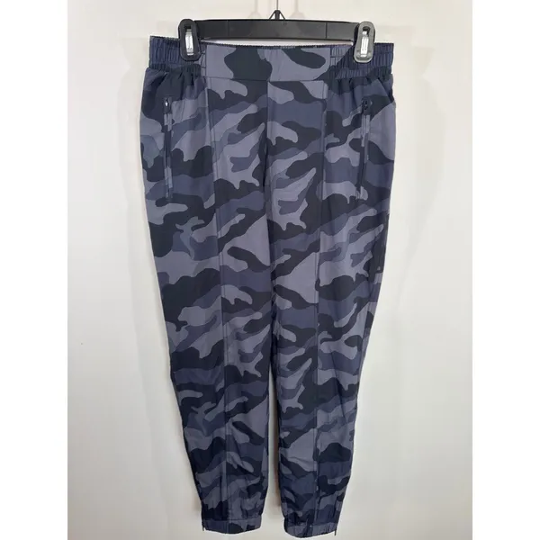 Old Navy Active StretchTech Camo Joggers‎ Grey Charcoal Medium Zipper Pockets - Image 4