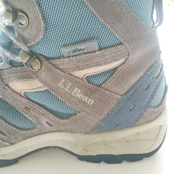 L.L. Bean 8 Wide Womens Hiking Boots Teal & Gray - Gorpcore - Image 9