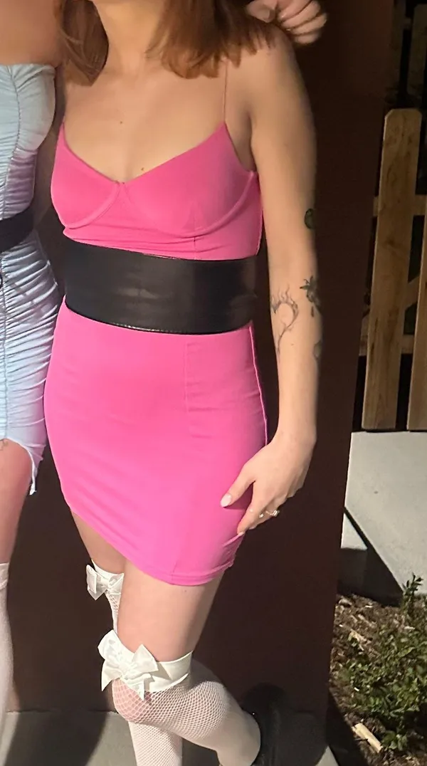 Meshki Pink Mini Dress - Image 8