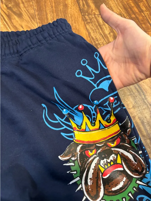 Ed Hardy Sweatpants Blue  - Image 7