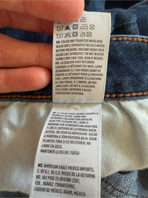 American Eagle Hi-Rise Jegging Dark Wash Stretch Skinny Jeans 12 Long - Image 12