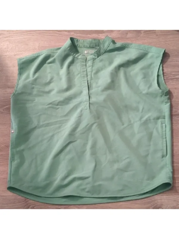 Figs Green Rafaela Oversized Scrub Top Size Large - Image 2
