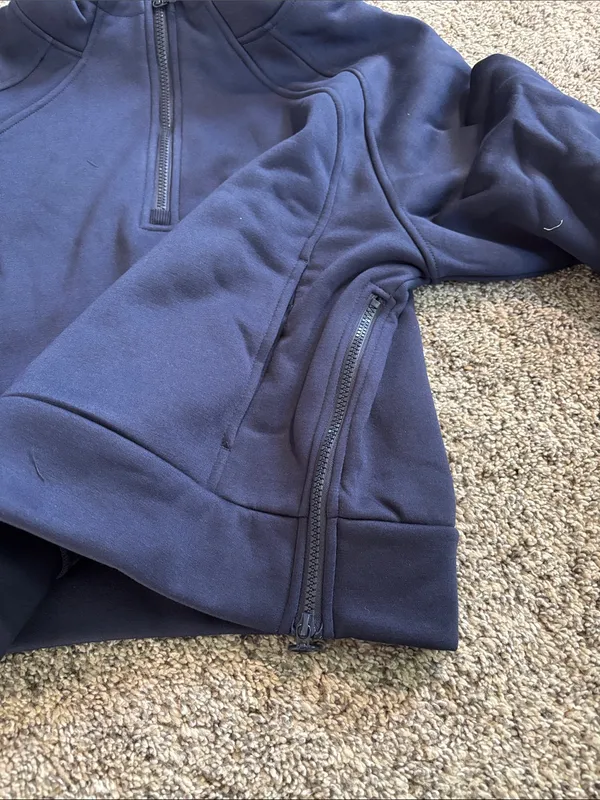 Allzero 1/4 Zip Hoodie size medium NWT Blue - Image 4