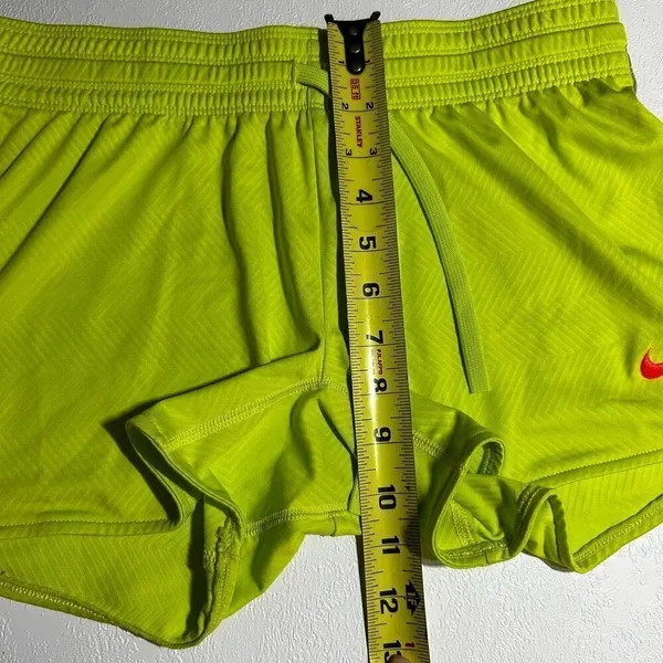 NIKE womens dri fit training running athletic shorts avocado green size xs - Image 6