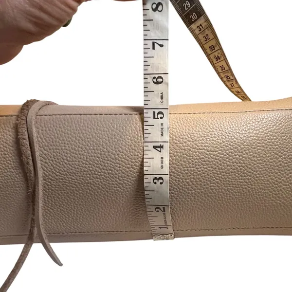 Rebecca Minkoff‎ Regan Tote Bag Womens Large Beige Pebbled Leather Tassel Gold - Image 15
