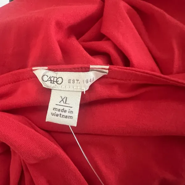 Cato Serenity Soul Maxi Dress In Racing Red Size XL Empire Waist Tomato Girl - Image 8