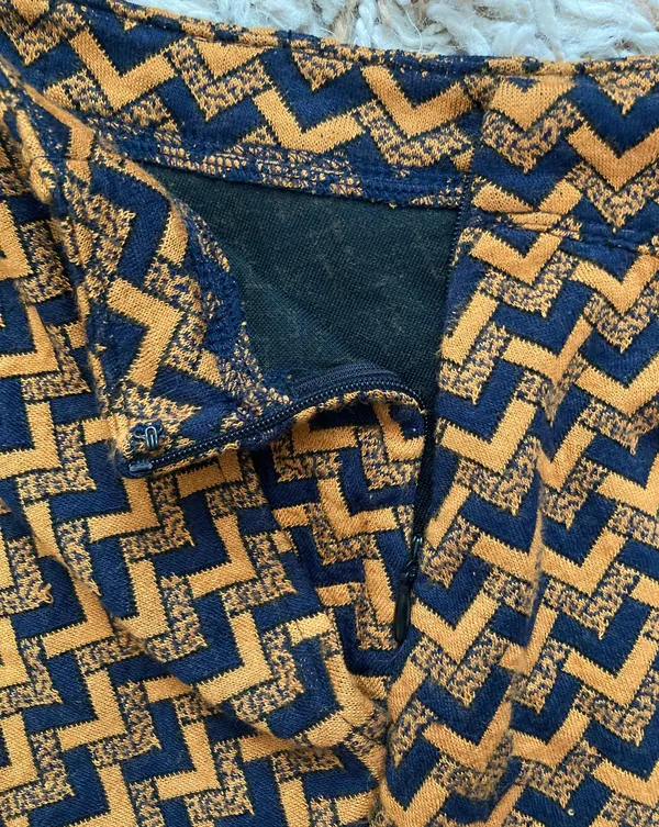 Chevron Mini Skirt - Image 3