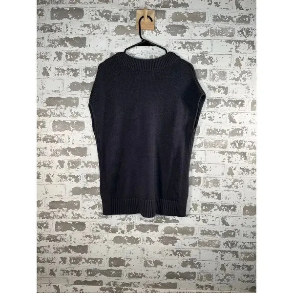 Loft | women knitted blue sweater vest - Image 9