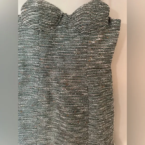Lovers + Friends Tweed Mini Dress in Black and White - Image 4