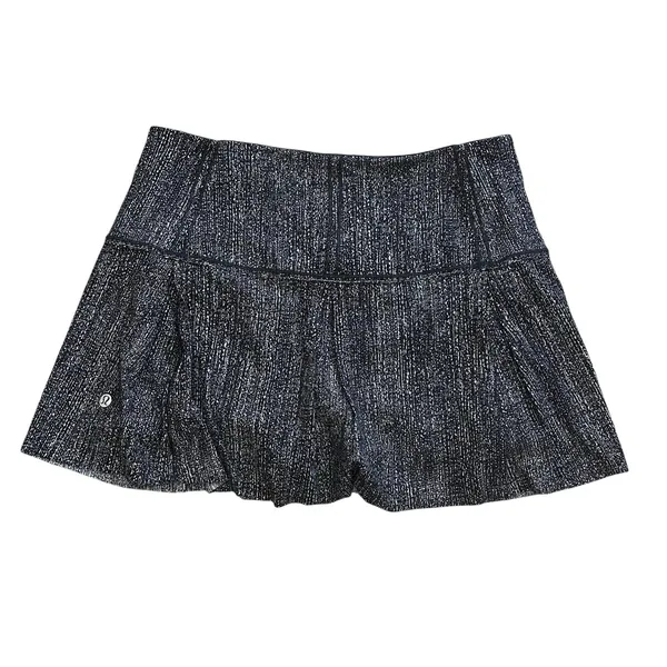 Lululemon Lost in Pace Skirt Skort Air Time White Black W8773R‎ Women's Size 6 - Image 2