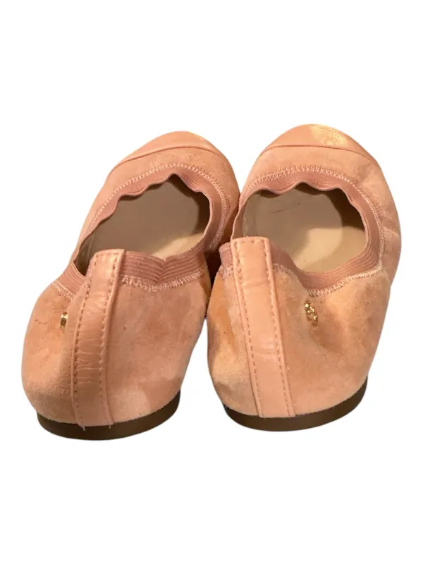 Cole Haan Elbridge Pink Suede Cap Toe Elastic Ballet Flats - Size 8 Bn - Image 3