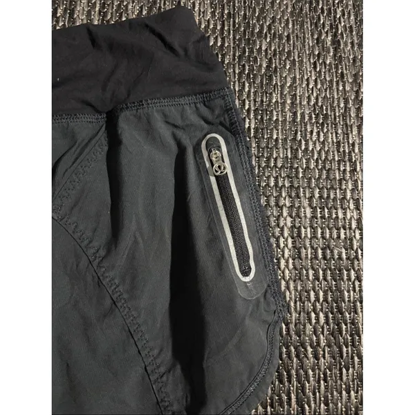 Lululemon Track That Short Ruched Ruffle Side Zip Pocket Runner Athletic - Image 4