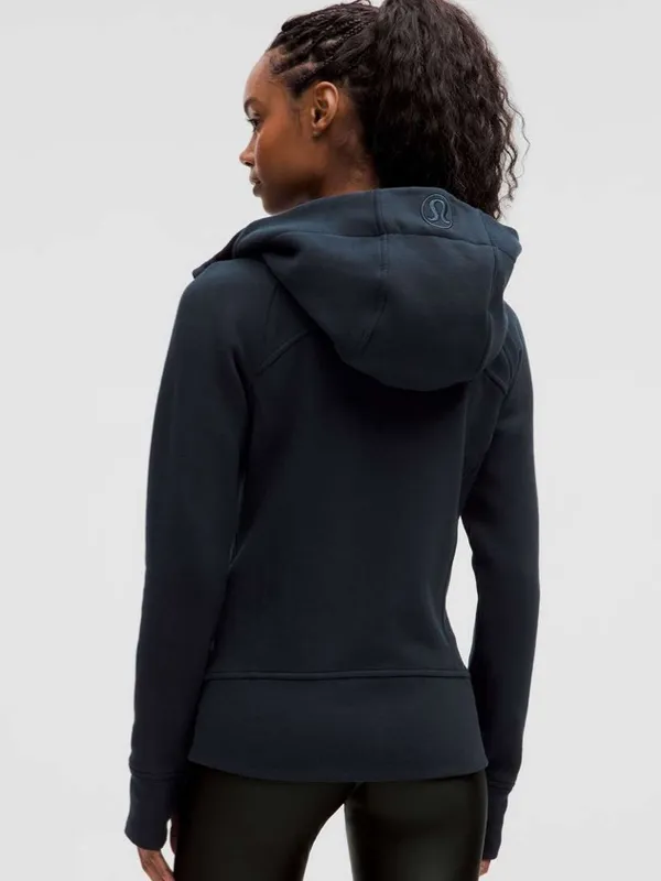 Lululemon Scuba Full-Zip Hoodie in True Navy/Gold - Image 2