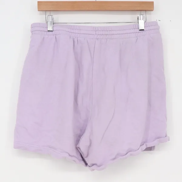 Old Navy Shorts Womens L Sweat Shorts Purple Drawstring French Terry - Image 4