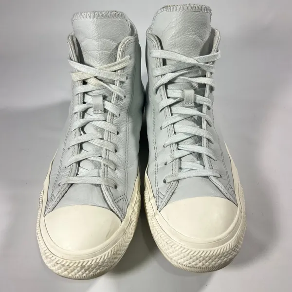 Converse Chuck Taylor All Star Hi‎ Leather Ghosted Blue Grey Sneakers A07132C 9W - Image 2