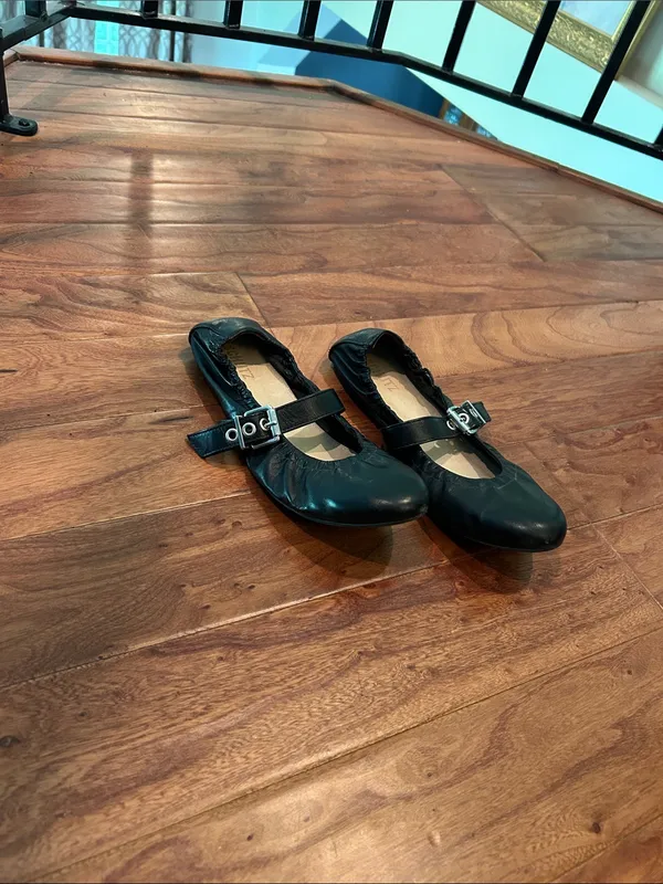 SCHUTZ Womens Calita Black Ballet Flats Size 8.5 B - Image 8